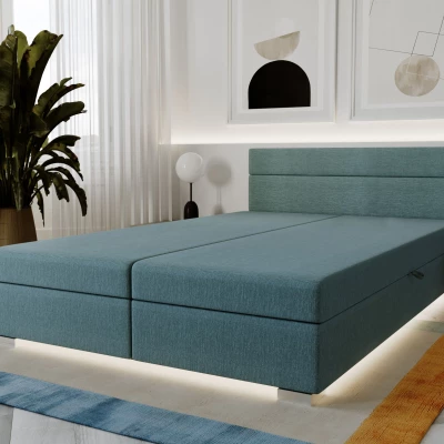 Čalouněná postel 160x200 ROSIE 10 - tyrkysová