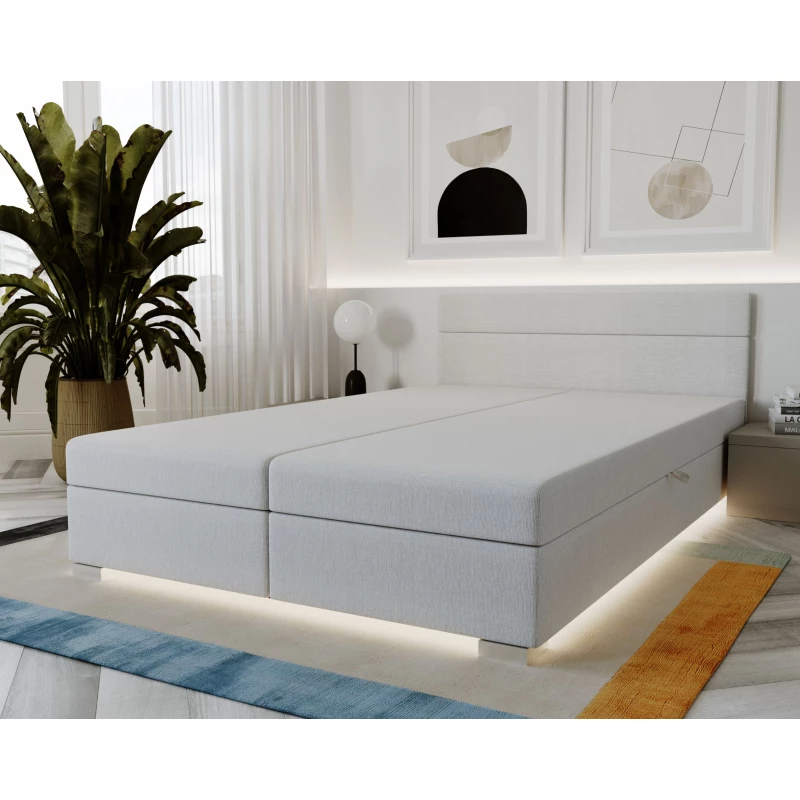 Čalouněná postel 160x200 ROSIE 10 - bílá