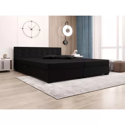 Manželská postel s úložným prostorem 160x200 ROSIE 11 - černá 1