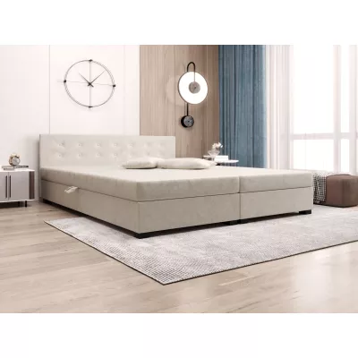 Manželská postel s úložným prostorem 180x200 ROSIE 11 - ecru