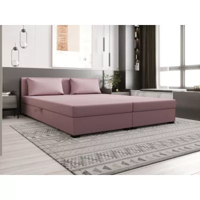 Kontinentální manželská postel 140x200 ROSIE 13 - růžová