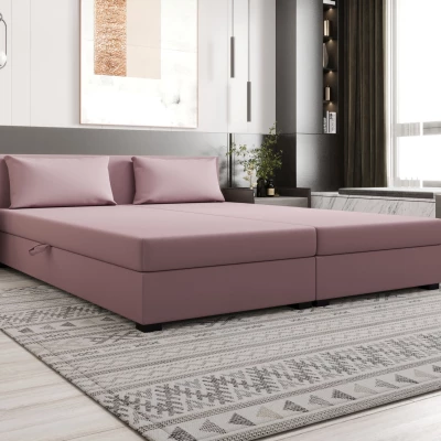Kontinentální manželská postel 160x200 ROSIE 13 - růžová