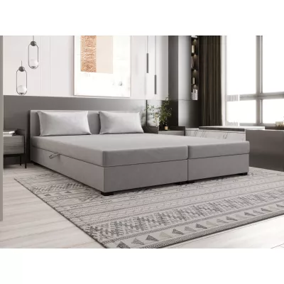 Kontinentální manželská postel 180x200 ROSIE 13 - světle šedá