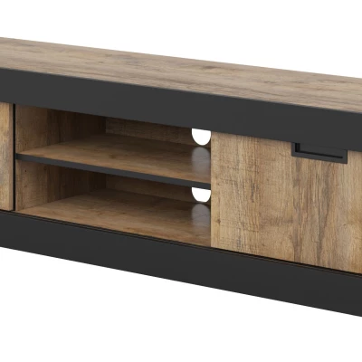 Televizní stolek COLTRANE - dub samdal / černý