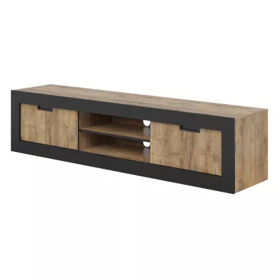 Televizní stolek COLTRANE - dub samdal / černý