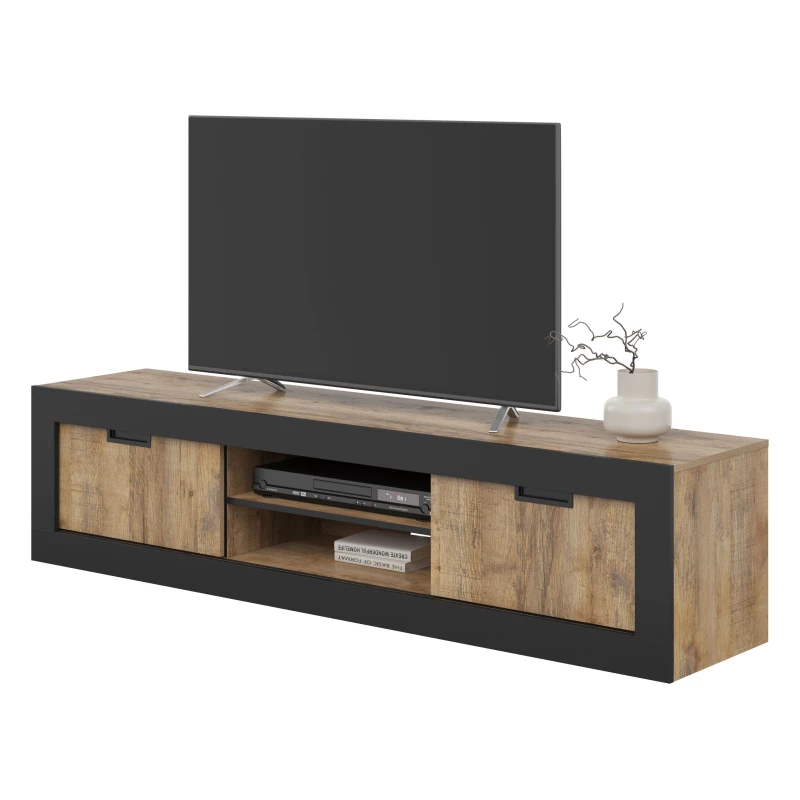 Televizní stolek COLTRANE - dub samdal / černý