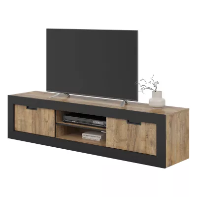 Televizní stolek COLTRANE - dub samdal / černý