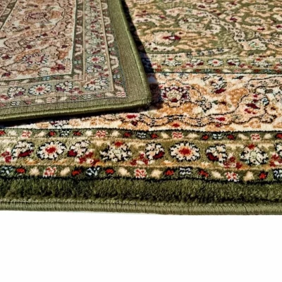 Obdélníkový koberec 140x190 cm LUCHO orientální - zelený