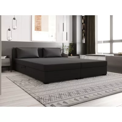 Kontinentální manželská postel 180x200 ROSIE 14 - tmavě šedá