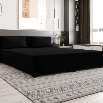 Kontinentální manželská postel 180x200 ROSIE 14 - černá 2