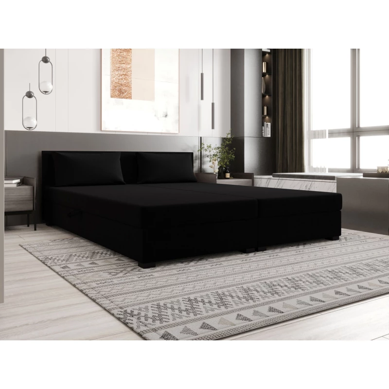 Kontinentální manželská postel 180x200 ROSIE 14 - černá 2