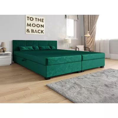 Americká postel s úložným prostorem 180x200 ROSIE 15 - zelená