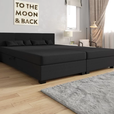 Americká postel s úložným prostorem 160x200 ROSIE 16 - tmavě šedá