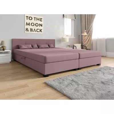 Americká postel s úložným prostorem 180x200 ROSIE 16 - růžová