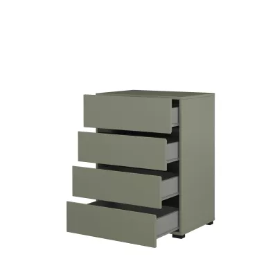 Komoda se šuplíky GLENROSE - zelená / černá