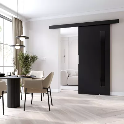 Interiérové dveře na stěnu BARRET 7 - 86 cm, černé