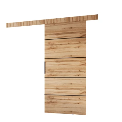 Posuvné dveře BARRET 10 - 106 cm, dub wotan / černé