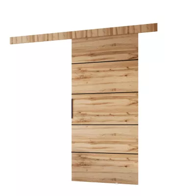 Posuvné dveře BARRET 10 - 106 cm, dub wotan / černé