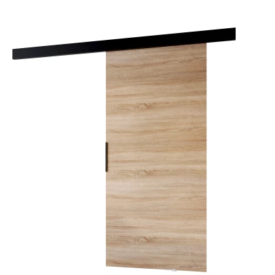 Posuvné dveře do interiéru BARRET 11 - 96 cm, dub sonoma / černé