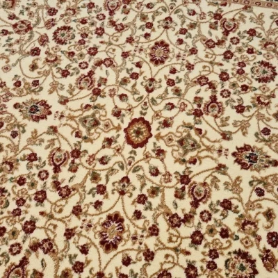 Vzorovaný koberec 70x140 cm LUCHO oválný - krémový