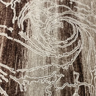 Moderní kusový koberec 150x300 cm DEMIAN - béžový / hnědý