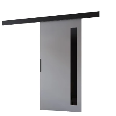 Interiérové dveře na stěnu BARRET 17 - 86 cm, šedé / černé