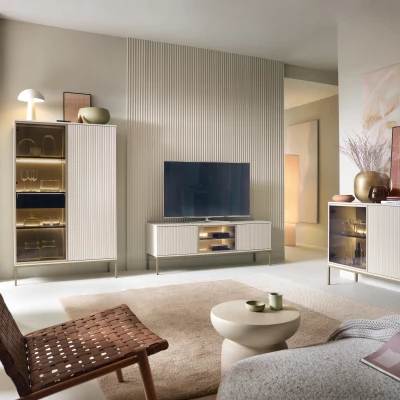 Komoda s policemi ILARIA - kašmír / dub wotan