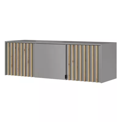 Nástavba na šatní skříň MARFA - šířka 155 cm, šedá / dub artisan
