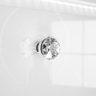 Kombinovaná komoda SANTINA - lesklá bílá