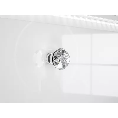 Kombinovaná komoda SANTINA - lesklá bílá