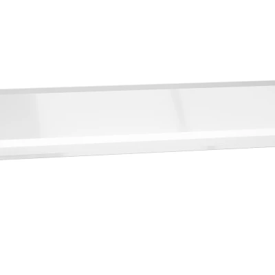 Závěsná police SANTINA - lesklá bílá / bílá