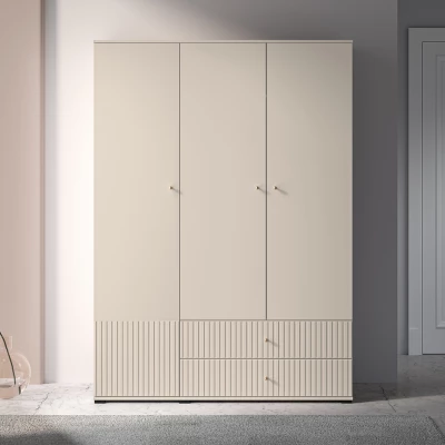 Třídveřová šatní skříň 150 FAREL - kašmír