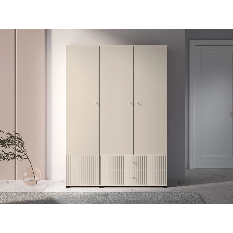 Třídveřová šatní skříň 150 FAREL - kašmír