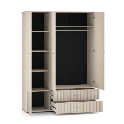 Třídveřová šatní skříň 150 FAREL - kašmír