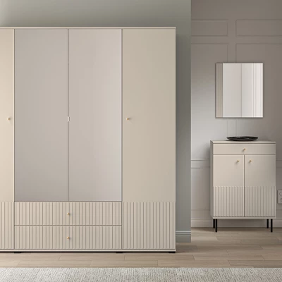 Velká šatní skříň 200 FAREL - kašmír