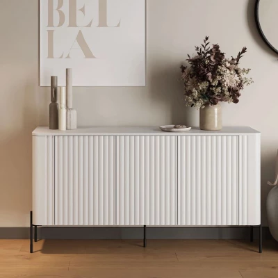 Komoda s dvířky CALERA - bílá