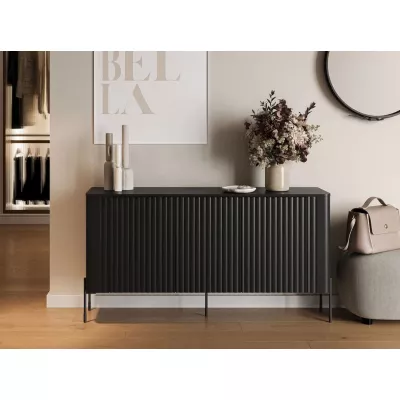 Komoda s dvířky CALERA - černá