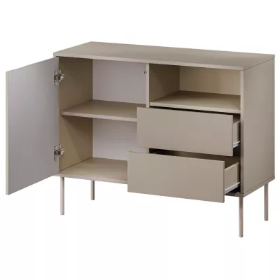 Úzká kombinovaná komoda HARTSELE - zelená