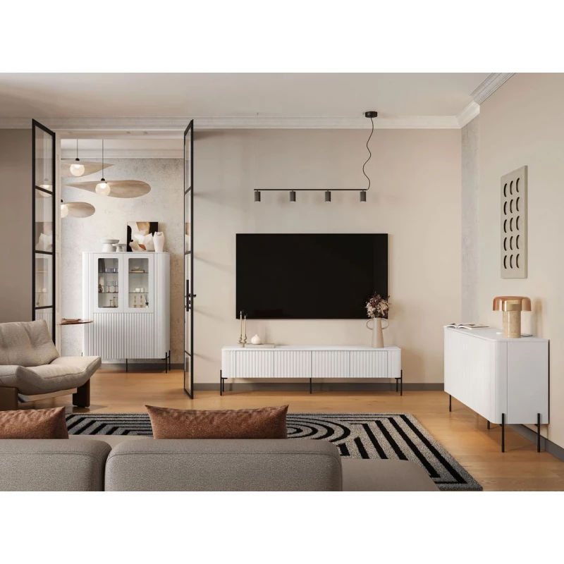 Sestava do obývacího pokoje CALERA - bílá