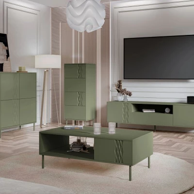 Sestava do obývacího pokoje HARTSELE - zelená