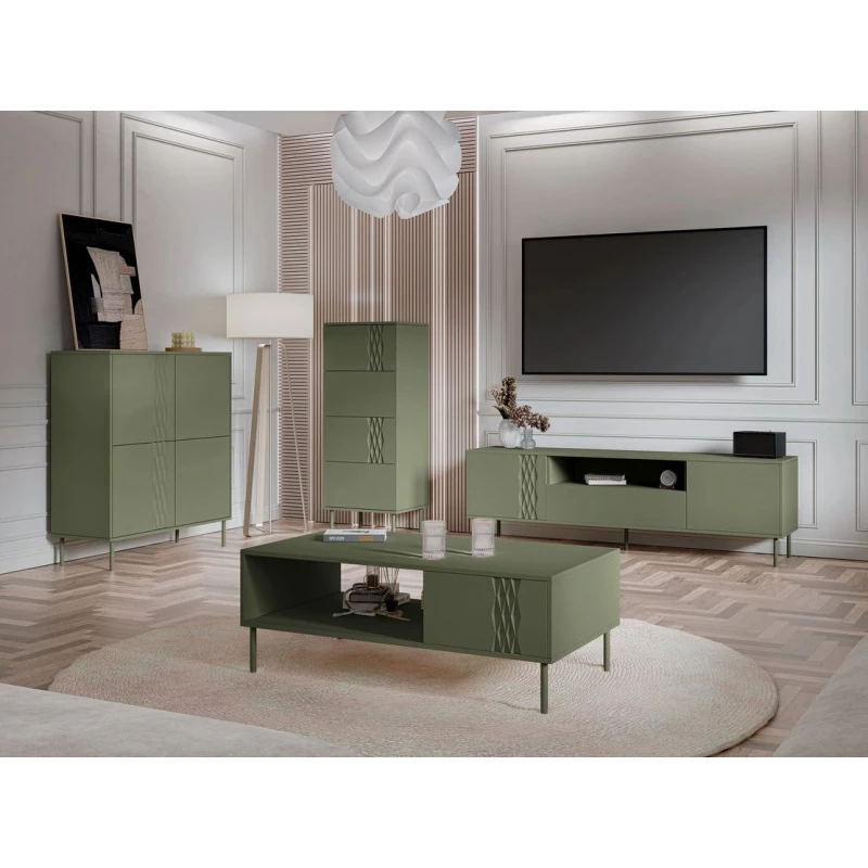 Sestava do obývacího pokoje HARTSELE - zelená