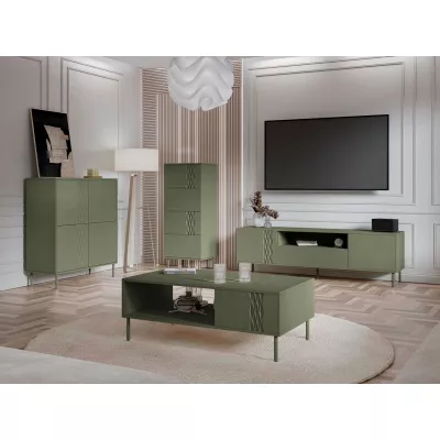 Sestava do obývacího pokoje HARTSELE - zelená