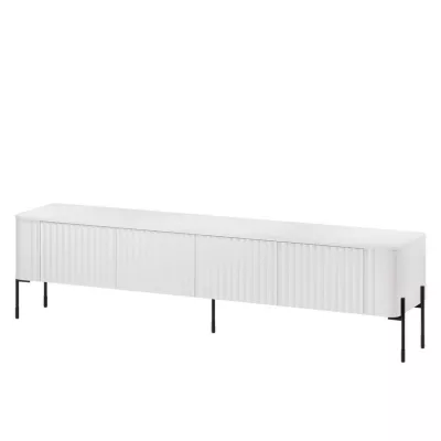 Široký TV stolek CALERA - bílý