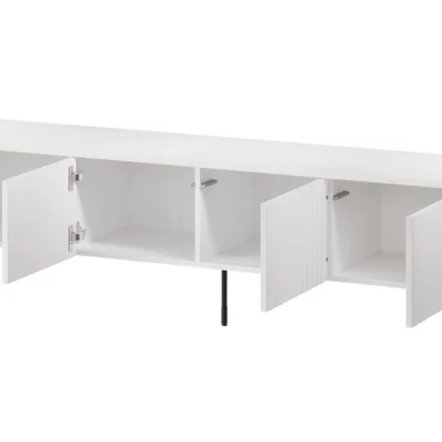 Široký TV stolek CALERA - bílý