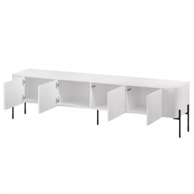 Široký TV stolek CALERA - bílý