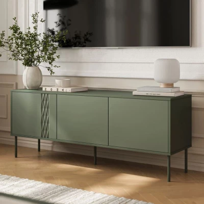 Televizní stolek HARTSELE - zelený