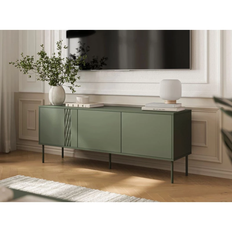 Televizní stolek HARTSELE - zelený