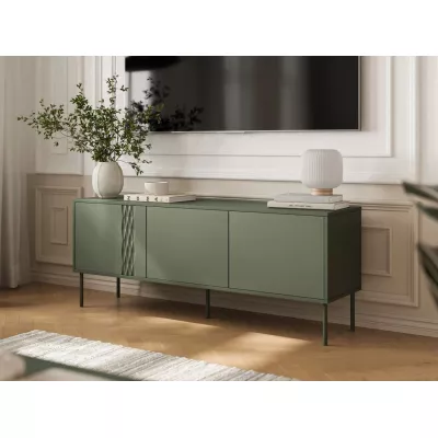 Televizní stolek HARTSELE - zelený