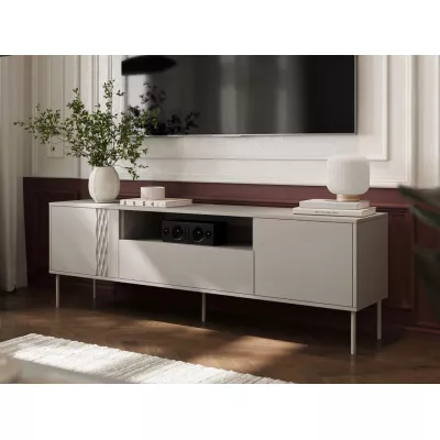 Široký televizní stolek HARTSELE - béžový