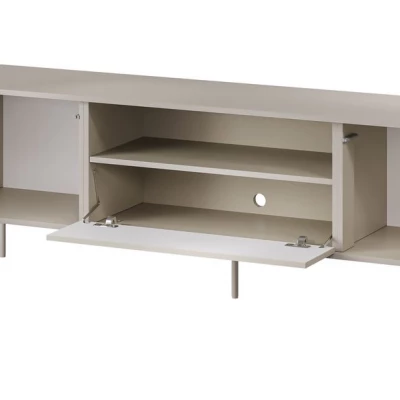 Široký televizní stolek HARTSELE - béžový